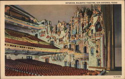 Interior, Majestic Theatre Postcard