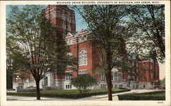 Michigan Union Building, University of Michigan Postcard