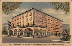 The Penn-Stroud Hotel, in the Pocono Mountains Stroudsburg, PA Postcard Postcard