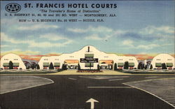 St. Francis Hotel Courts - "The Traveler's Home of Distinction" Postcard