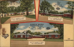 Roebuck Motels Postcard