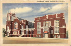 First Baptist Church Postcard