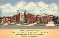 Capitol Hill Baptist Church - Present and Proposed Buildings Oklahoma City, OK Postcard Postcard