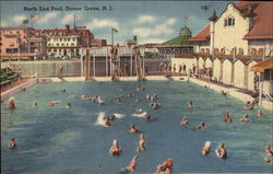 North End Pool Ocean Grove, NJ Postcard Postcard