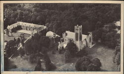 Men's Dormitories, Sproul Observatory and Clothier Memorial at Swarthmore College Pennsylvania Postcard Postcard