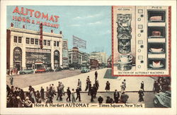 Horn & Hardart Automat - Times Square, New York Postcard