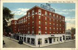 The Castleton Hotel New Castle, PA Postcard Postcard