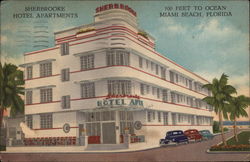 Sherbrooke Hotel Apartments Miami Beach, FL Postcard Postcard