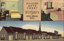 Hillside Auto Court Postcard