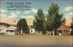 Davis Cottage Camp Colorado Springs, CO Postcard Postcard