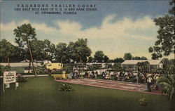 Vagabond Trailer Court St. Petersburg, FL Postcard Postcard