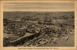 Aerial View of Quebec City Looking North East Canada Postcard Postcard