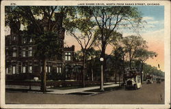 Lake Shore Drive, North from Banks Street Postcard