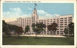 Edgewater Gulf Hotel, West Beach Postcard