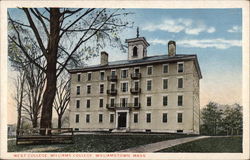 West College, Williams College Postcard