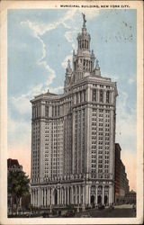 View of Municipal Building New York, NY Postcard Postcard