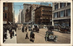 State Street, North from Adams Street Chicago, IL Postcard Postcard