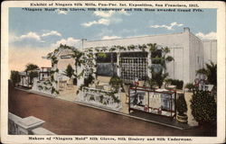 Exhibit of Niagara Silk Mills San Francisco, CA 1915 Panama-Pacific Exposition Postcard Postcard