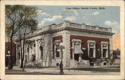 Post Office Battle Creek, MI Postcard Postcard