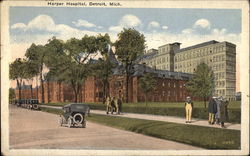 Harper Hospital Detroit, MI Postcard Postcard