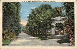 D. A. R. Arch - Colonial Park Savannah, GA Postcard Postcard