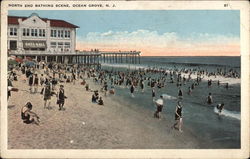 North End Bathing Scene Ocean Grove, NJ Postcard Postcard