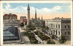 Charles Street, Looking North Baltimore, MD Postcard Postcard