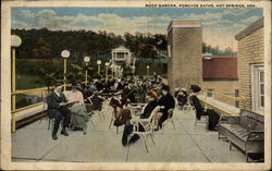 Roof Garden, Fordyce Baths Hot Springs, AR Postcard Postcard