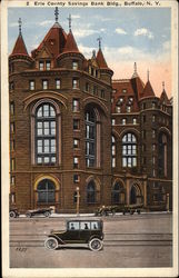 Erie County Savings Bank Building Postcard