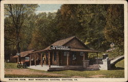 Waiting Room, Most Wonderful Caverns Postcard