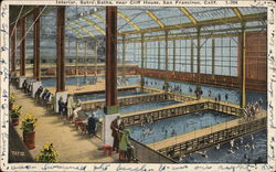 Sutro Baths, near Cliff House - Interior San Francisco, CA Postcard Postcard