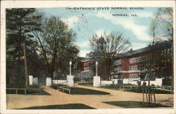 Entrance State Normal School Illinois Postcard Postcard