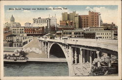 Main Street Viaduct over Buffalo RIver Postcard