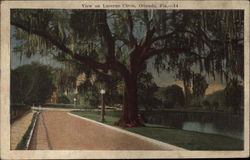 View on Lucerne Circle, Orlando Florida Postcard Postcard