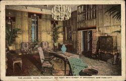 The Lounge, Hotel Piccadilly New York, NY Postcard Postcard