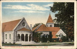 Trinity Parish House & Church (Episcopal) Lenox, MA Postcard Postcard