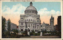 Christian Science Church Boston, MA Postcard Postcard