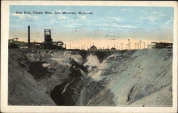 Chapin Mine - Sink Hole Postcard