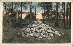 Thoreau's Cairn Concord, MA Postcard Postcard