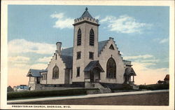 Presbyterian Church in Sheridan, Wyoming Postcard Postcard