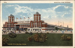 Municipal Pier Chicago, IL Postcard Postcard