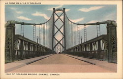 Isle of Orleans Bridge Quebec Canada Postcard Postcard