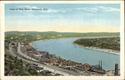 View of Ohio River Cincinnati, OH Postcard Postcard