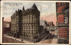 The Tombs and B ridge of Sighs New York, NY Postcard Postcard