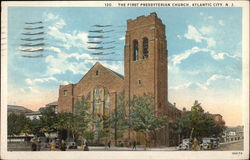 The First Presbyterian Church Atlantic City, NJ Postcard Postcard