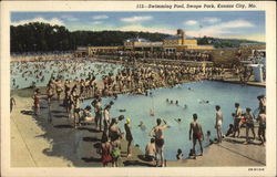 Swimming Pool, Swope Park Kansas City, MO Postcard Postcard