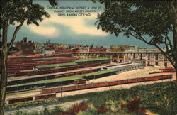 Central Industrial District & 12th Street Viaduct from Kersey Coates Drive Postcard