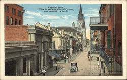 Chartres Street, View in the Old French Quarter New Orleans, LA Postcard Postcard