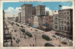 Looking Up Canal Street Postcard