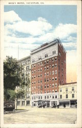 Hick's Hotel Savannah, GA Postcard Postcard